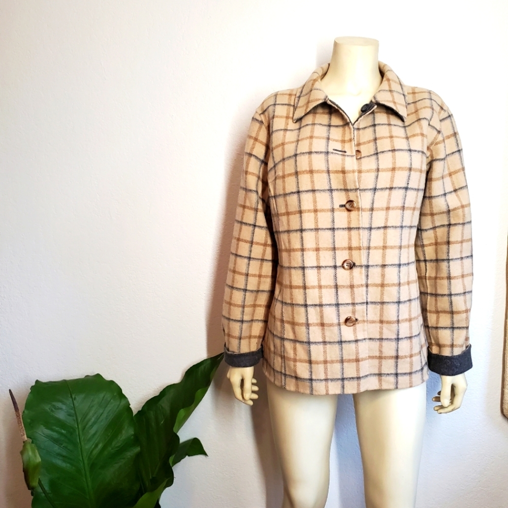 Pendleton Reversible Plaid Jacket Wool - image 1